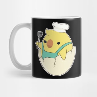 Chick as Cook with Chef's hat & Spatula Mug